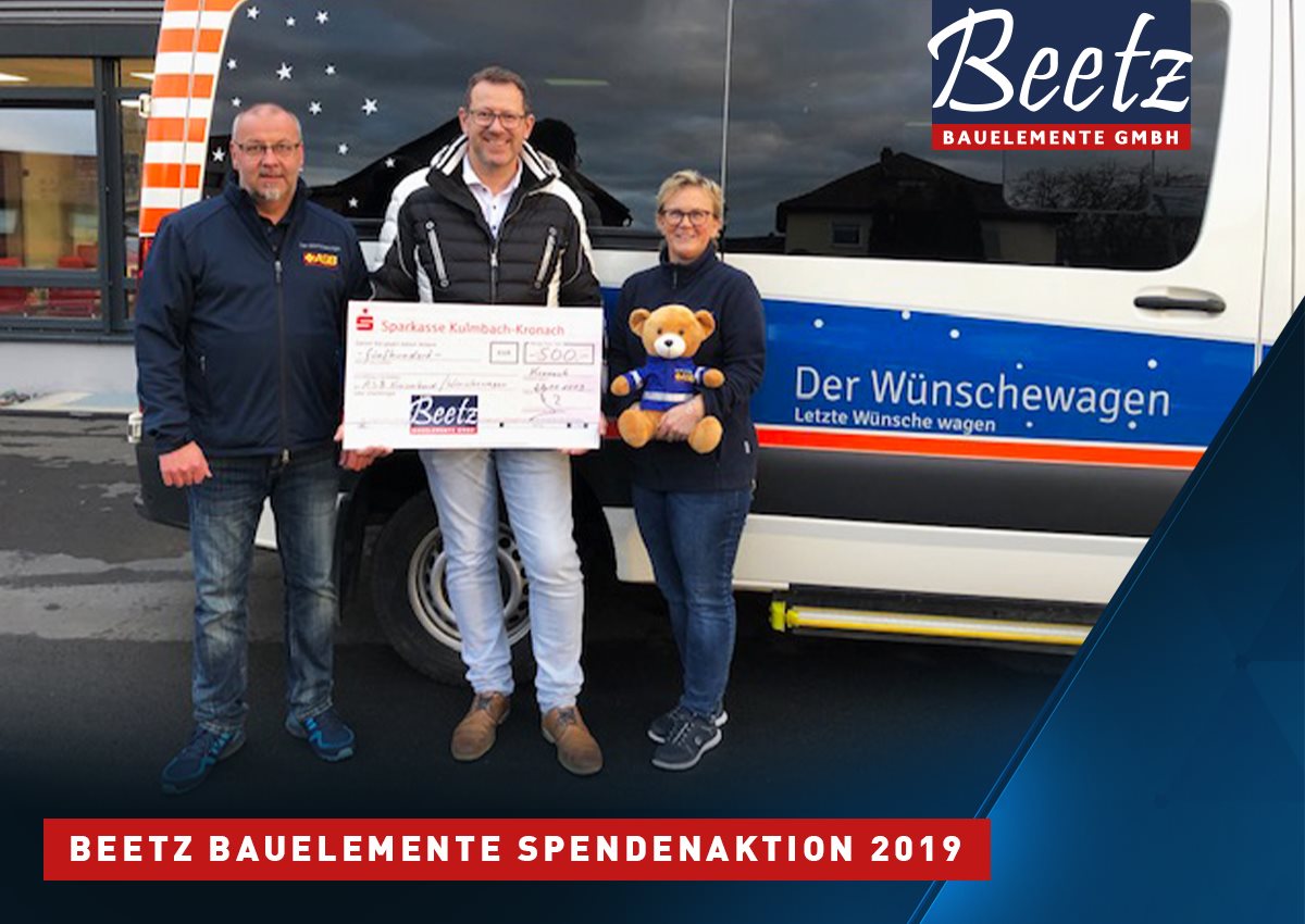 Spende für „Wünschewagen“-Aktion des ASB in Kronach